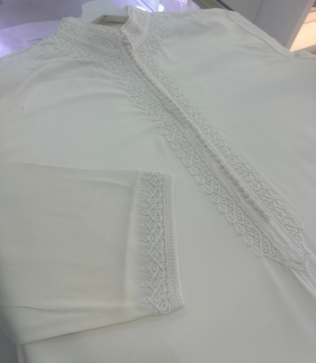 Caftan Younes blanc