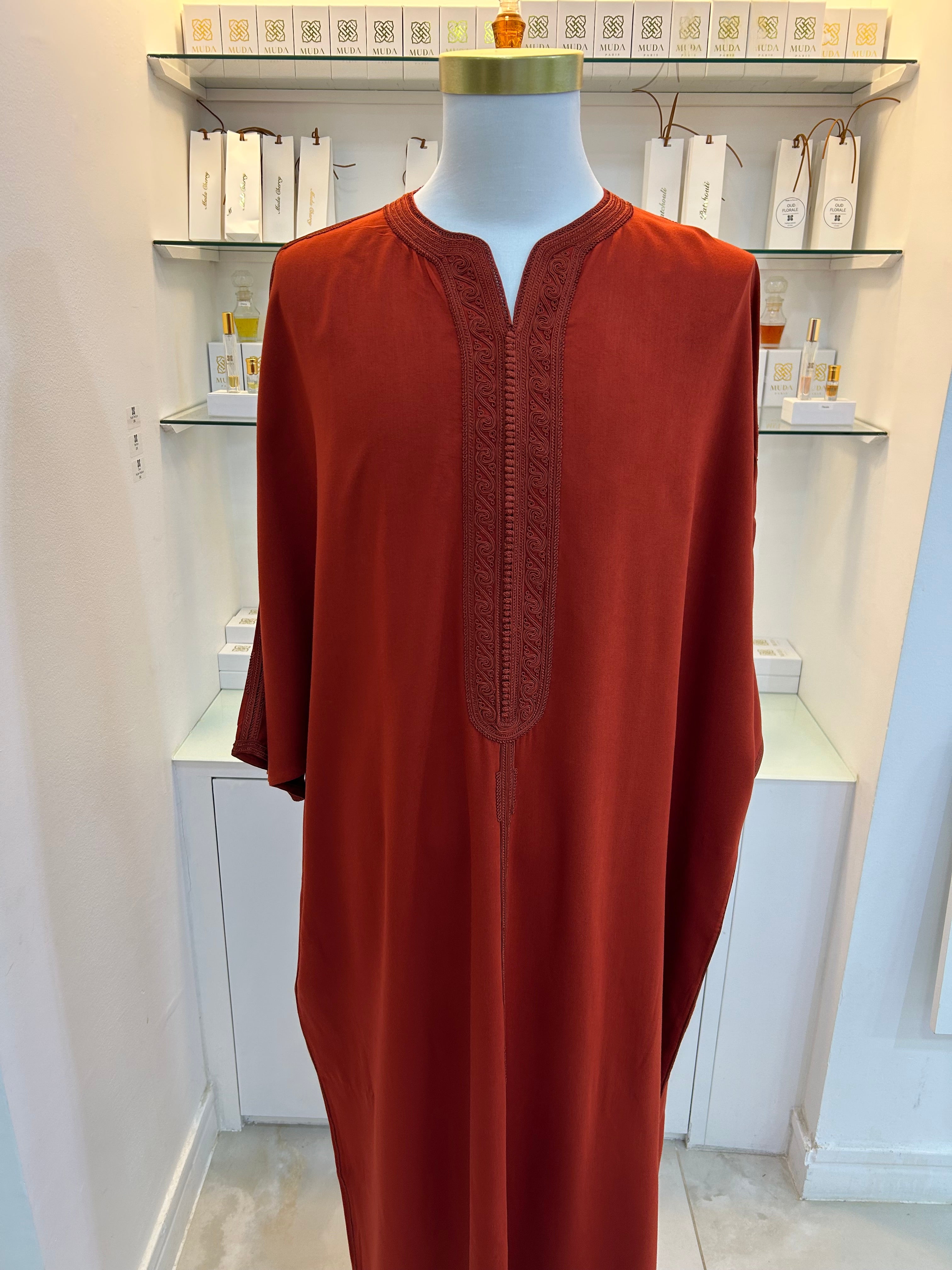 Gandoura orange sanguine