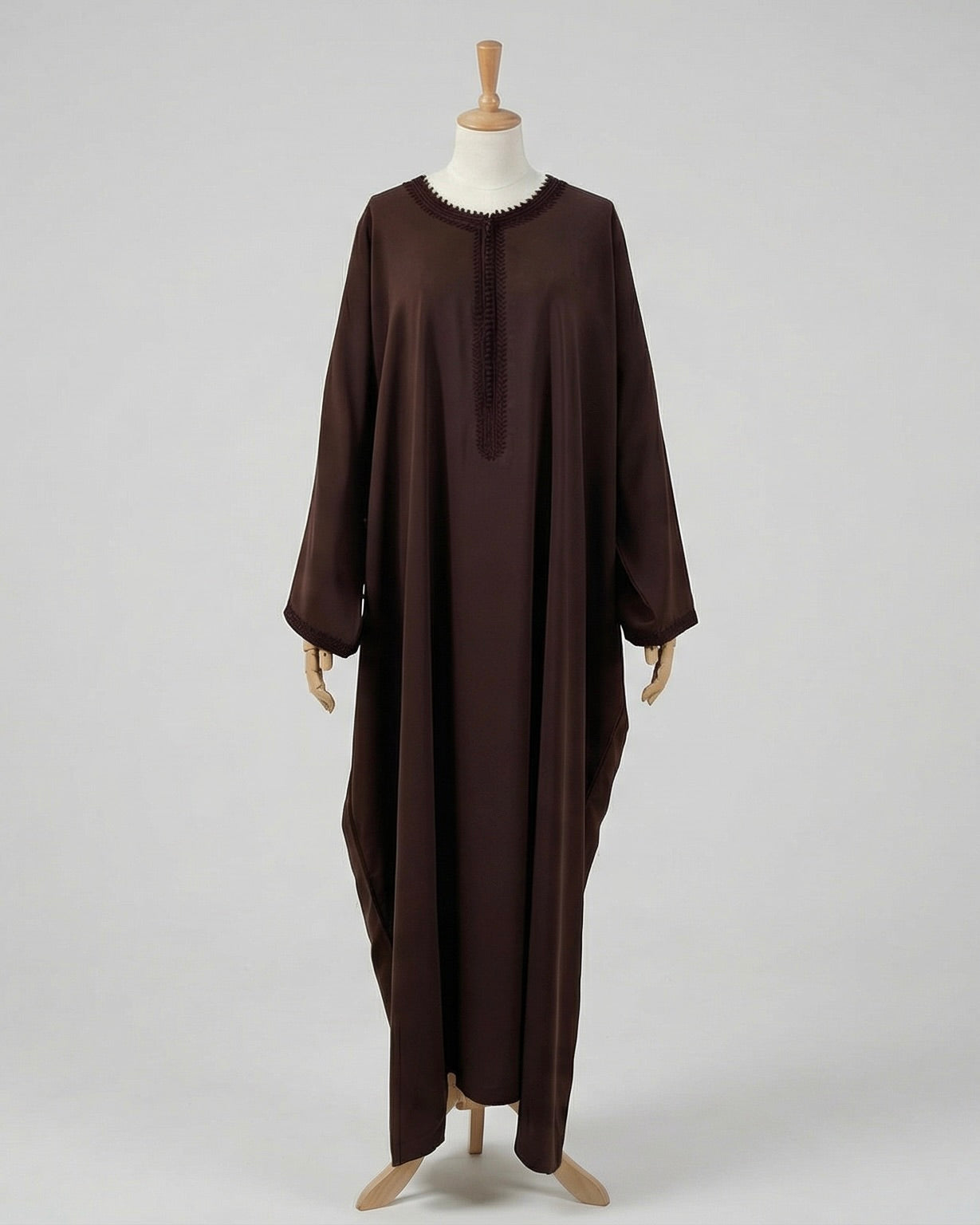 Abaya Coupe papillon Marron