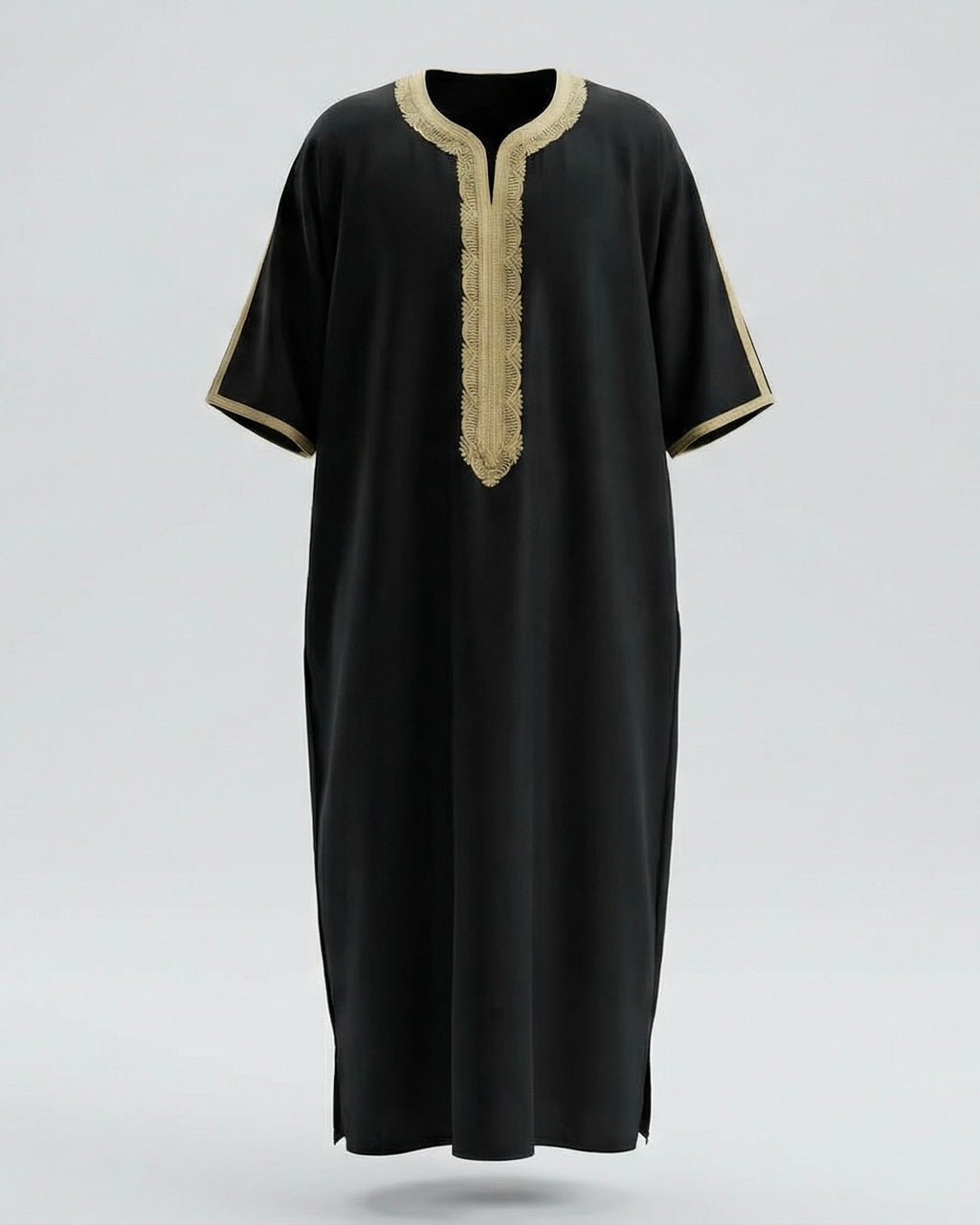 Black &amp; Gold Qayim Gandoura