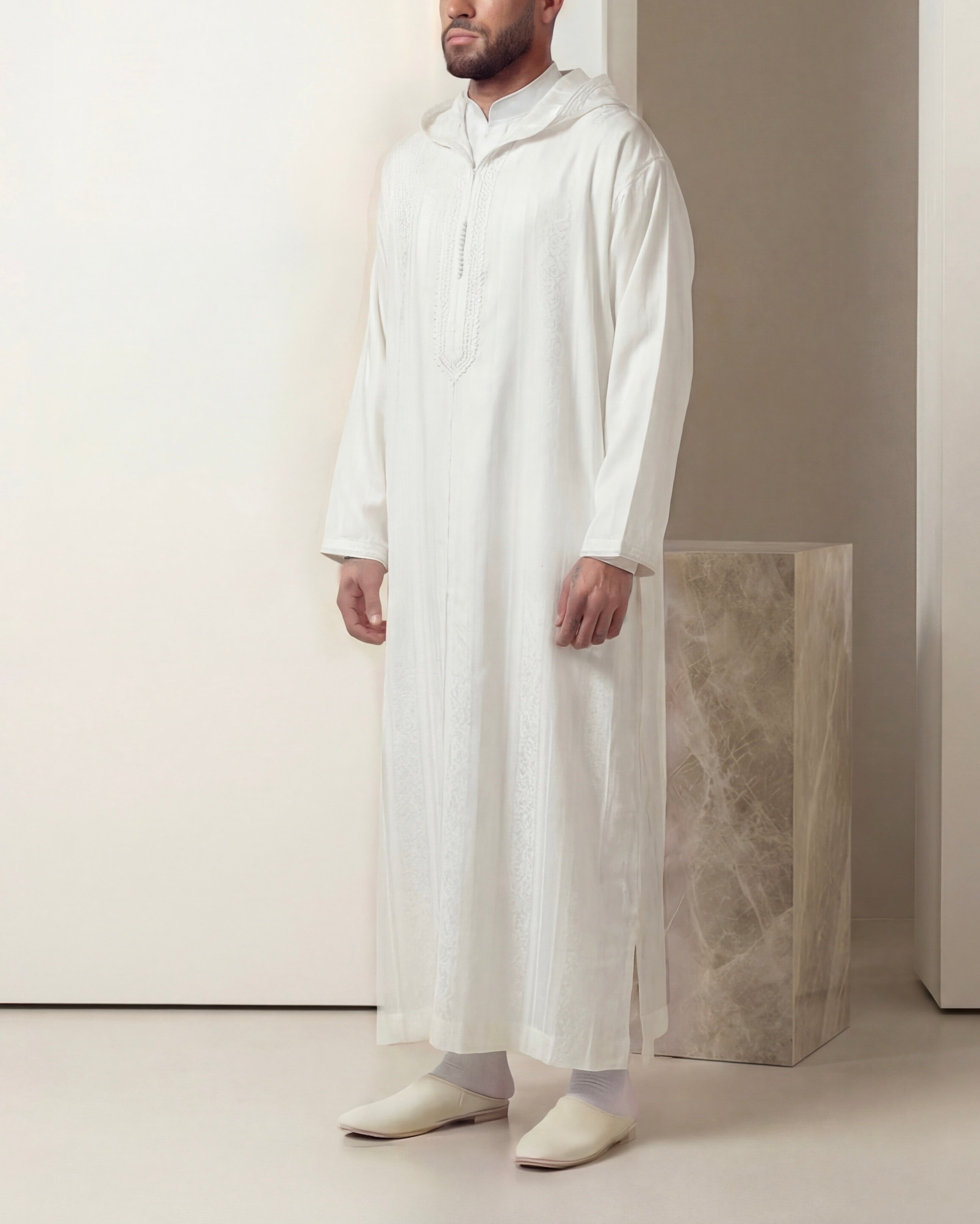 Weiße Jellaba Achraf