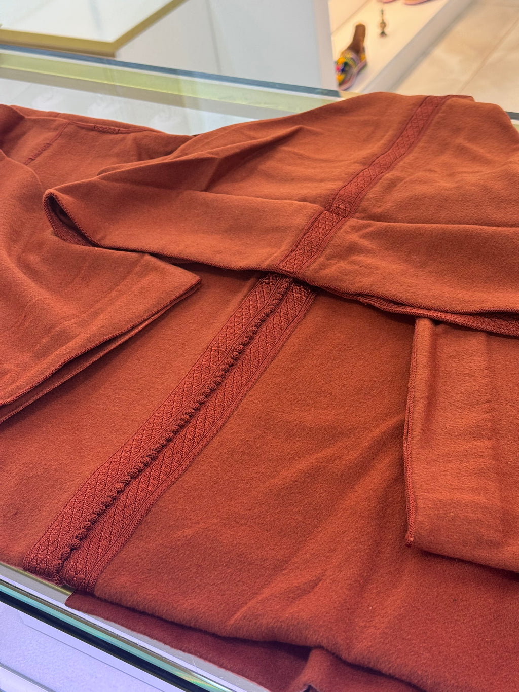 Jellaba orange sanguine Laine