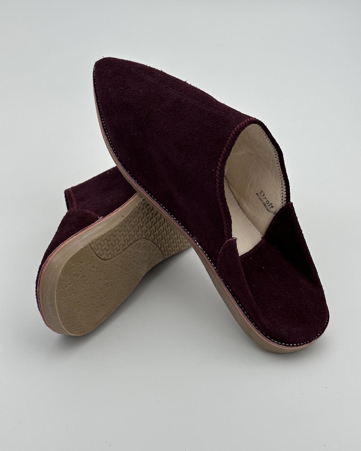 Babouches Suede Bordeaux