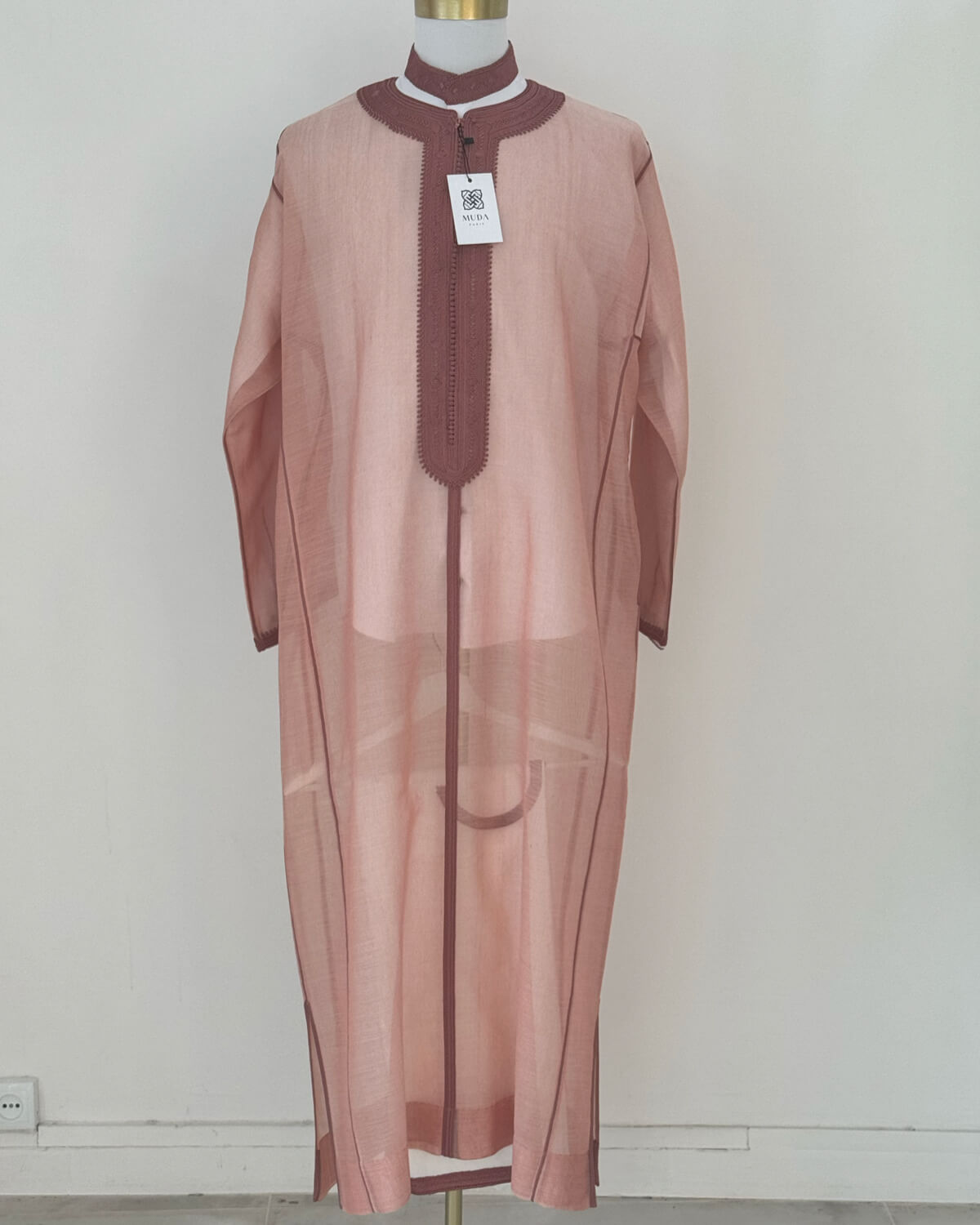 Caftan trois pieces Luxe Rose