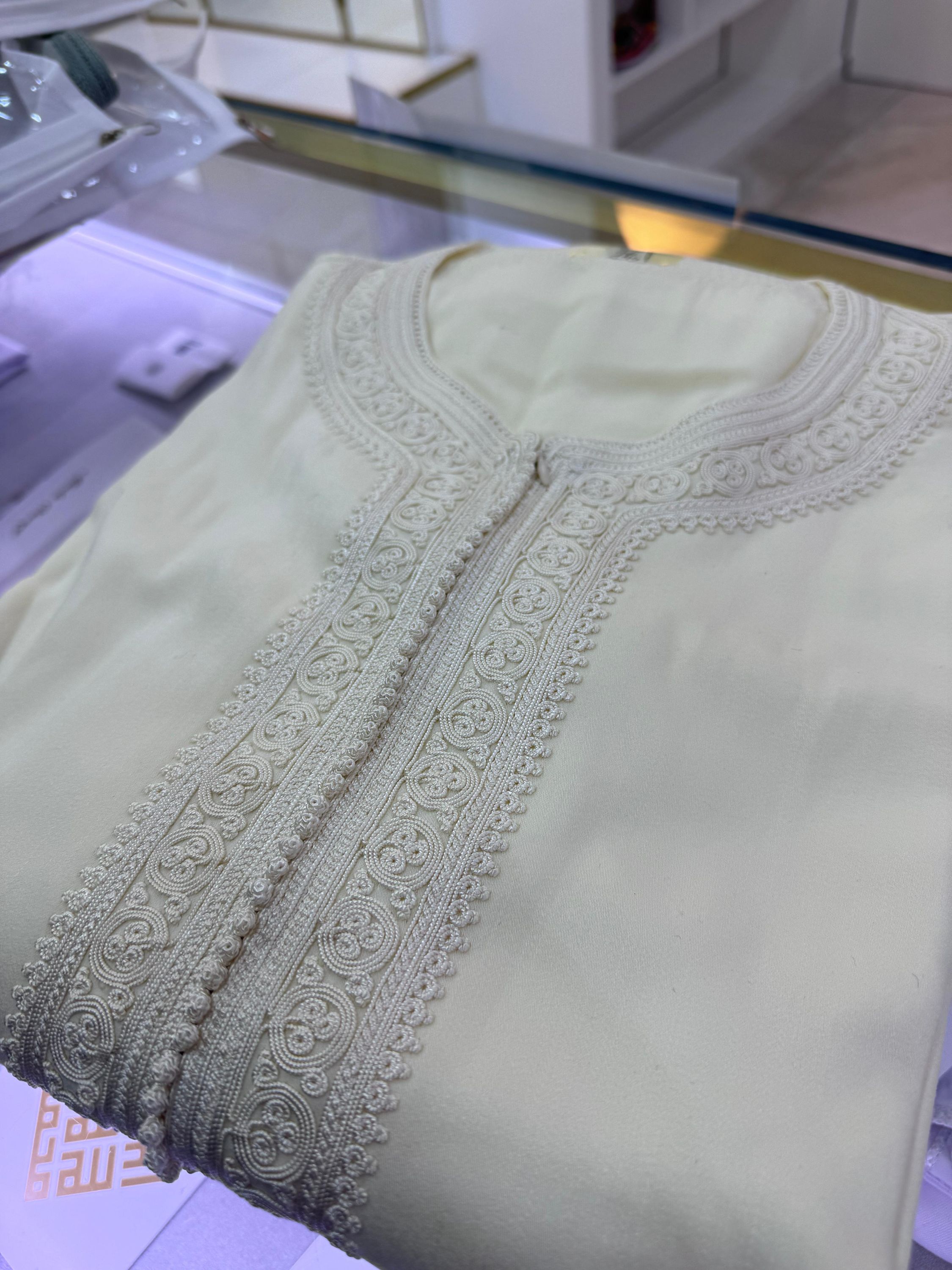 Caftan blanc cassé mlifa