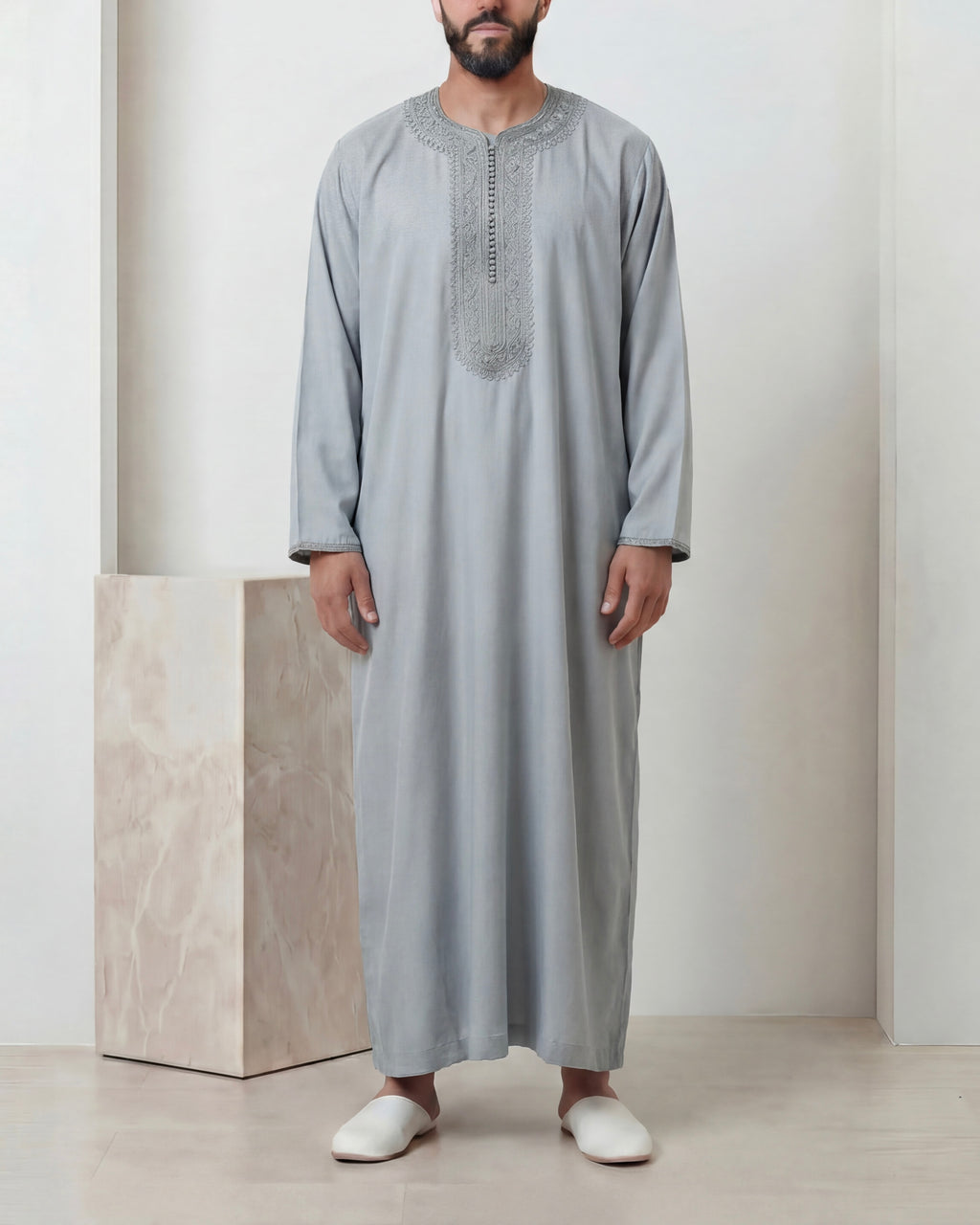 Caftan gris mlifa