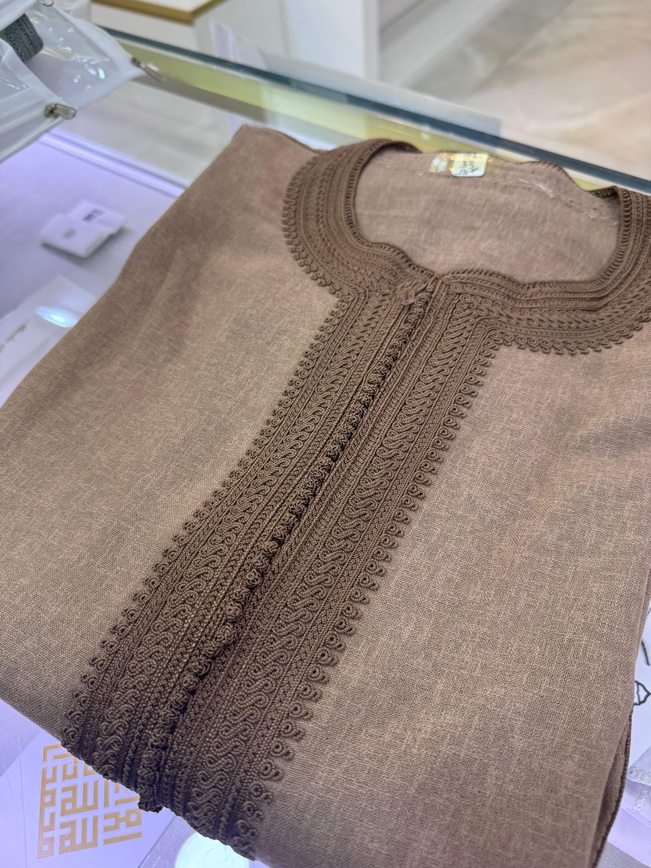 Caftan marron Lin