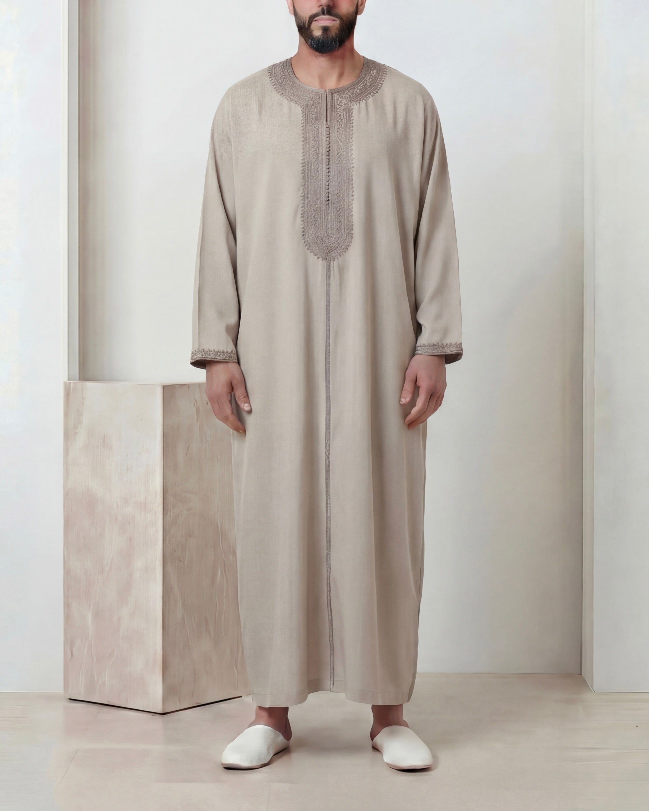 Caftan beige mlifa