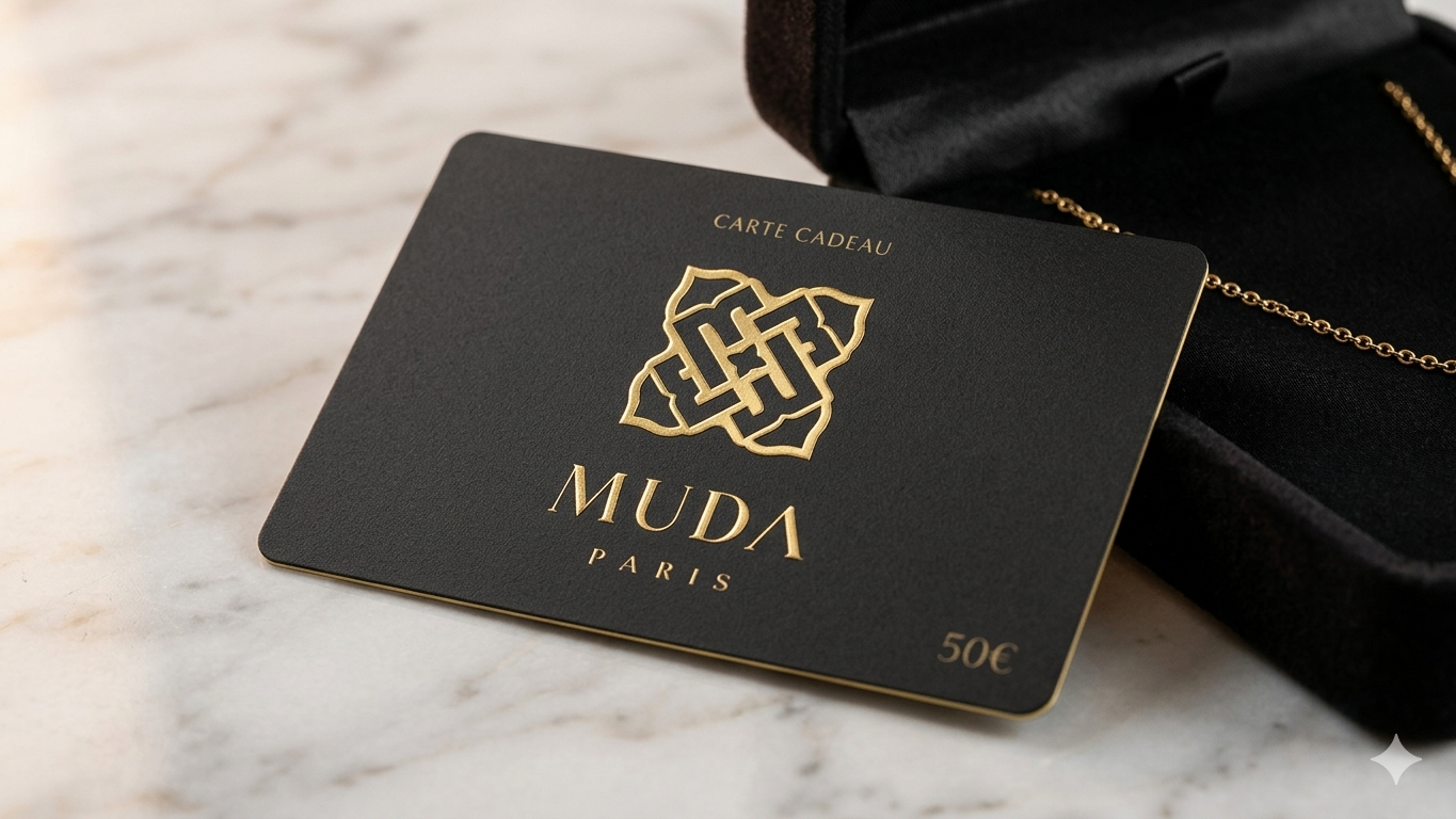 carte-cadeau mixte matiere montant de couleur personnalisable vue seule
