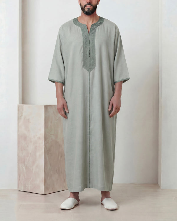 Gandoura vert pastel