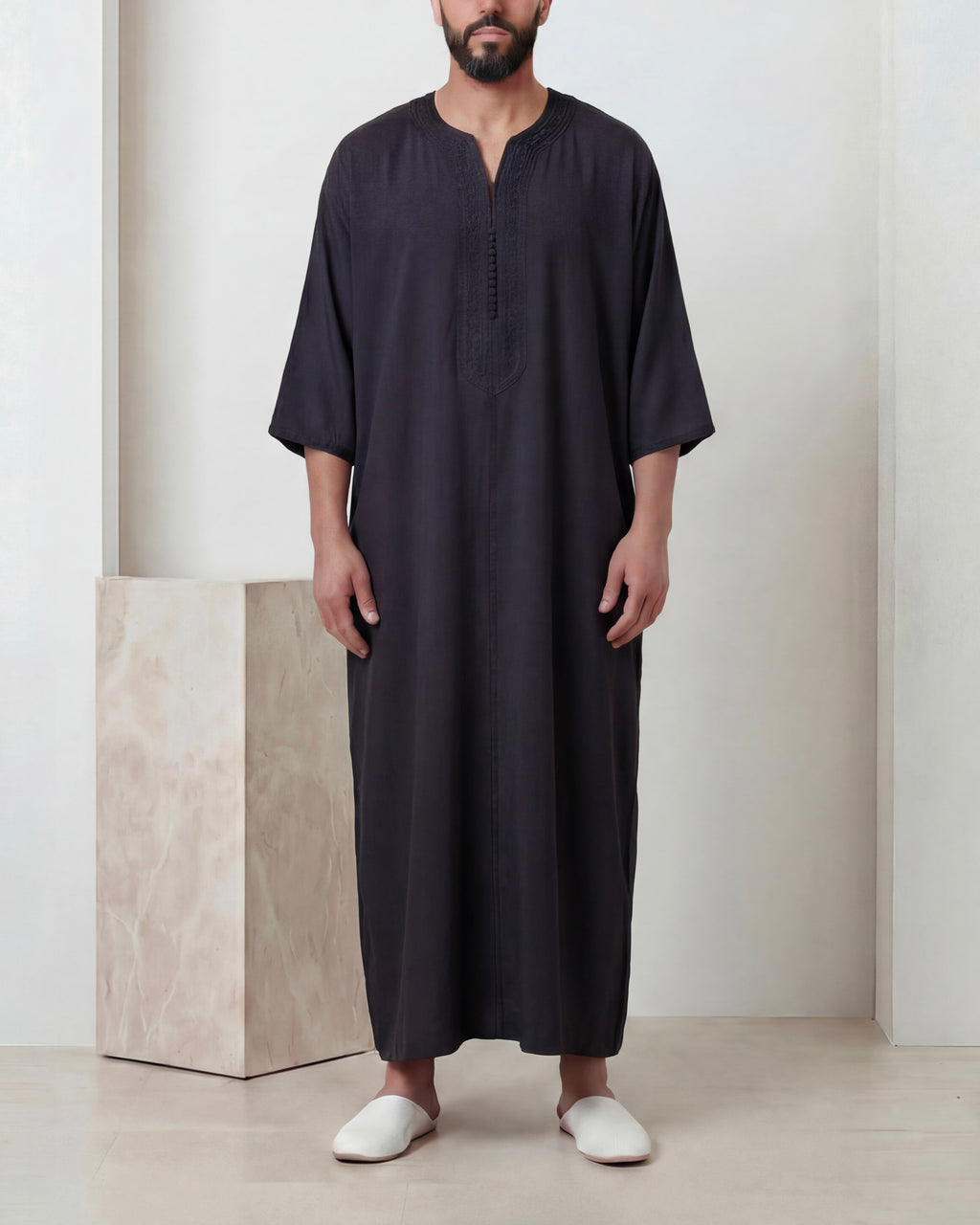 Gandoura prune mlifa
