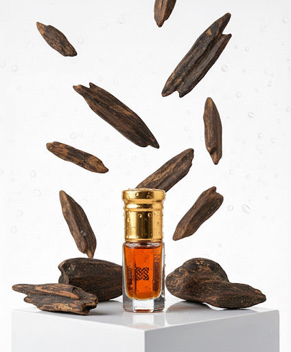 huile-de-parfum mixte matiere concentre de couleur intense vue studio