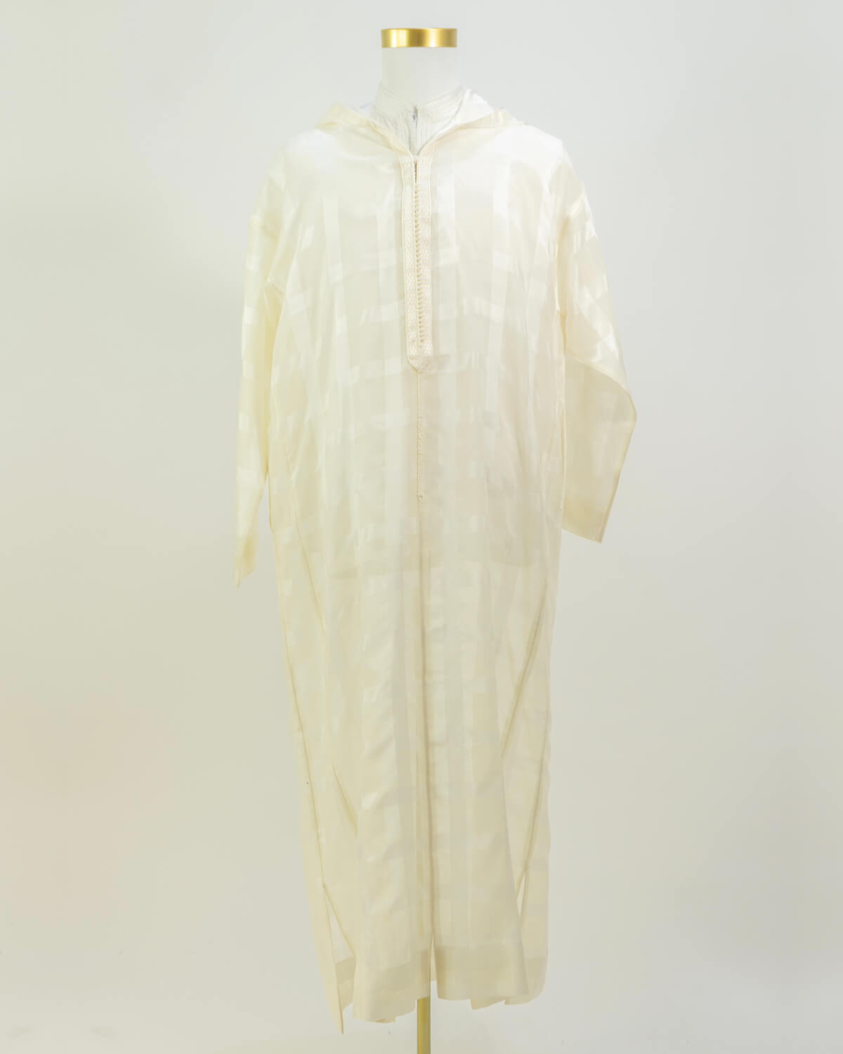 Handmade Cha3ra Jellaba with checkered pattern