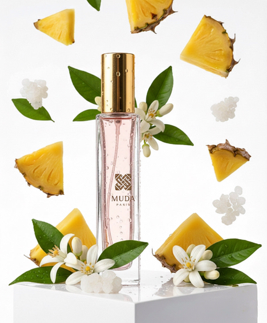 parfum mixte matiere concentre de couleur intense vue studio