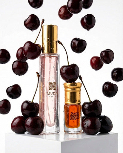parfum mixte matiere concentre de couleur intense vue studio