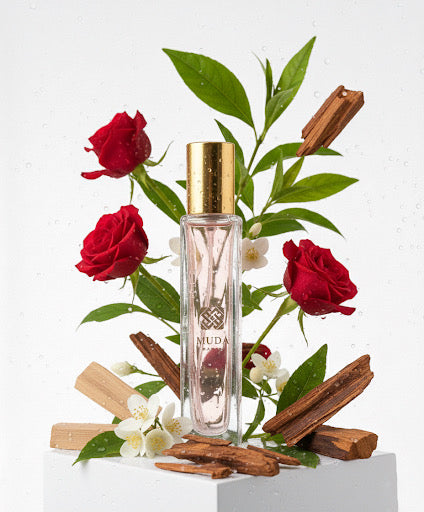 parfum mixte matiere concentre de couleur intense vue studio