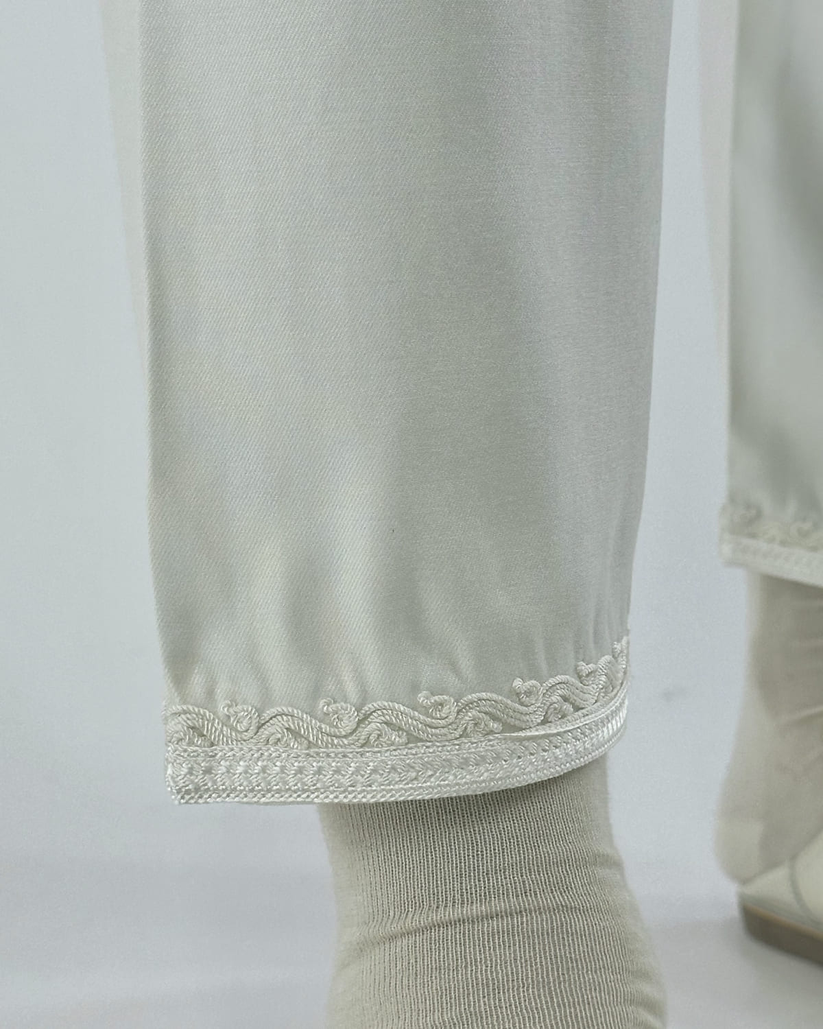 pantalon othman blanc ivoire